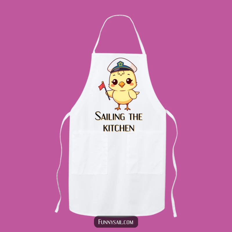 Funny Sailor Bird Apron: Cook Up Fun with This Nautical Gift!
