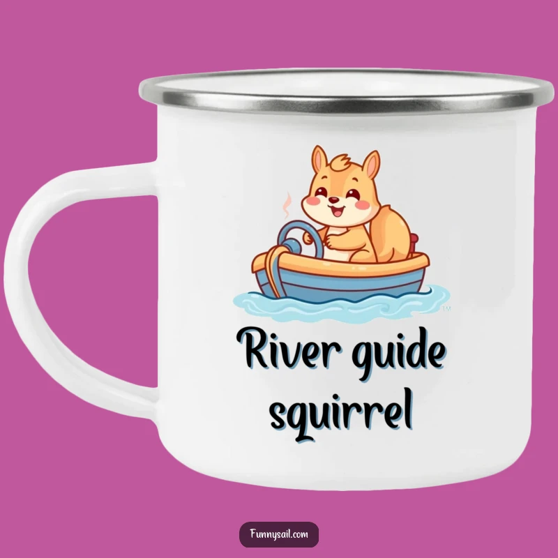 Funny Squirrel Camping Mug: Adventure Fuel & Hilarious Gift!
