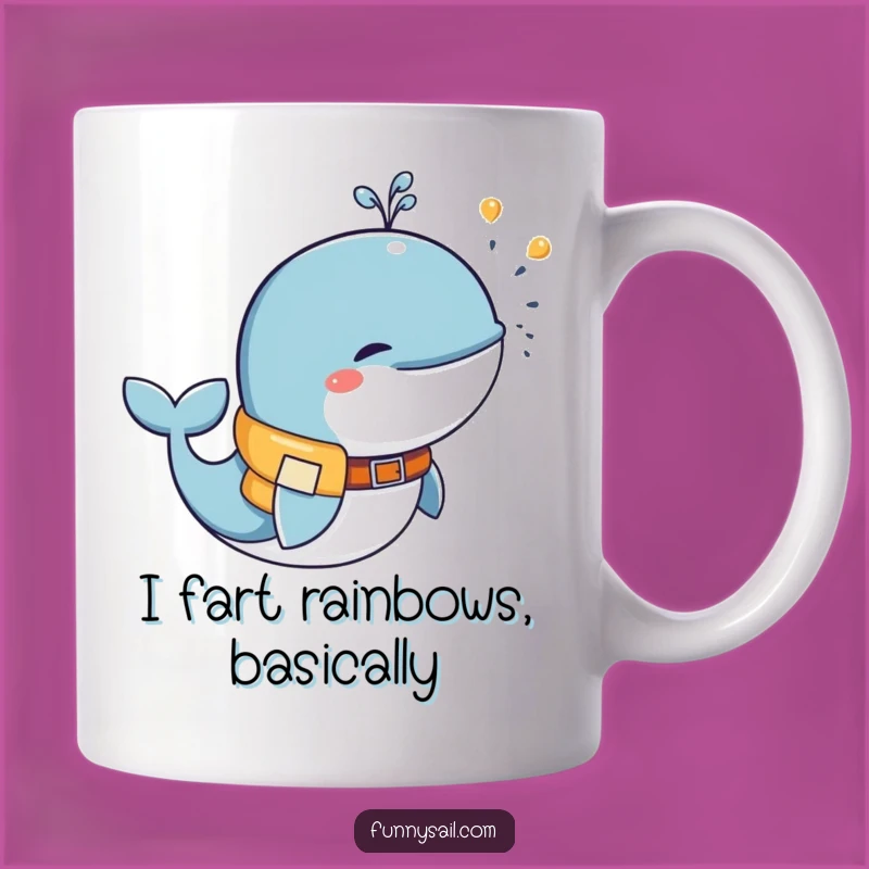 Funny Whale Life Vest Mug - Adorable Ocean Animal Lover Gift