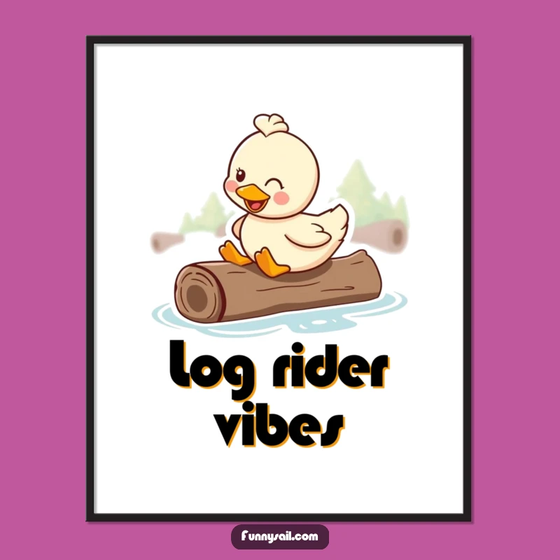 Funny Duck Digital Art: Instant Cheer & Hilarious Water Gift!