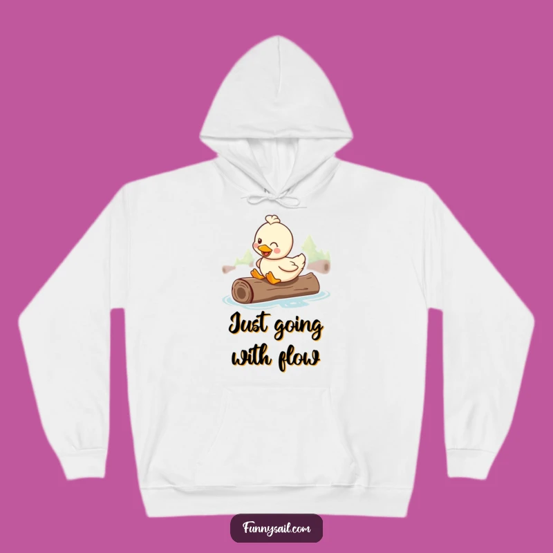 Funny Duck Hoodie: Cozy River Vibes & Perfect Water Gift!