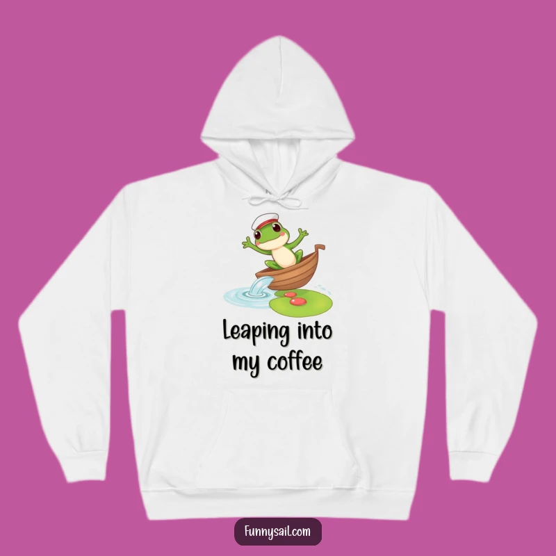 Funny Frog Sailor Hoodie: Cozy Amphibian Comfort, Nautical Vibes, Perfect Gift