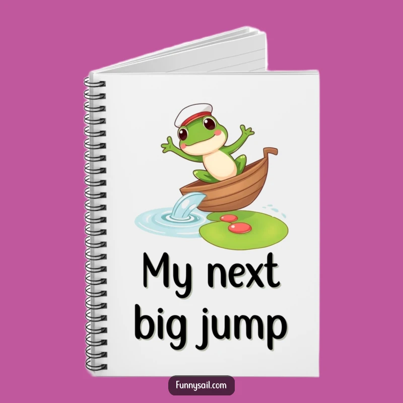Funny Frog Sailor Notebook: Jot Down Ideas, Amphibian Journal, Perfect Gift