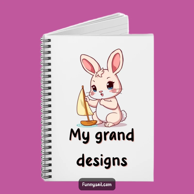 Funny Rabbit Notebook: Chart Your Course with This Determined Gift!